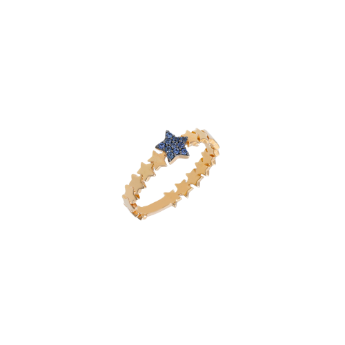 Accedi al prodotto correlato Bartorelli Italian Jewels ANELLO STELLE IN ORO ROSA CON STELLA IN  PAV&Egrave; DI ZAFFIRI BLU - VR27026SBLP