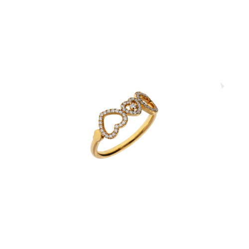 Accedi alla scheda di Bartorelli Italian Jewels ANELLO CUORI SILHOUETTE IN ORO ROSA E DIAMANTI - VR26938DP