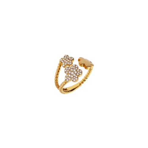 Accedi alla scheda di Bartorelli Italian Jewels ANELLO FIORI IN ORO ROSA CON PAV&Egrave; DI DIAMANTI - VR26615DP