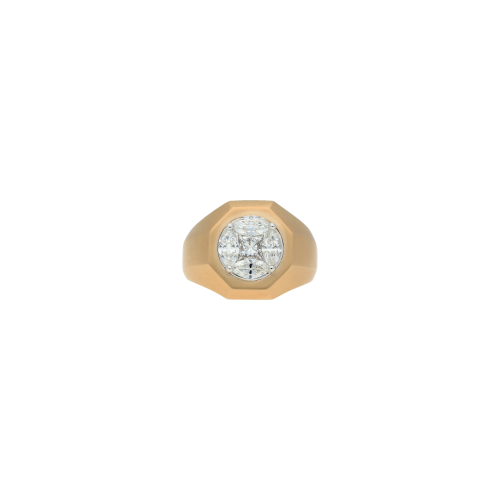 Accedi al prodotto correlato Bartorelli Italian Jewels ANELLO OCTAGON IN ORO ROSA SATINATO E DIAMANTI BIANCHI - VR26418DPS