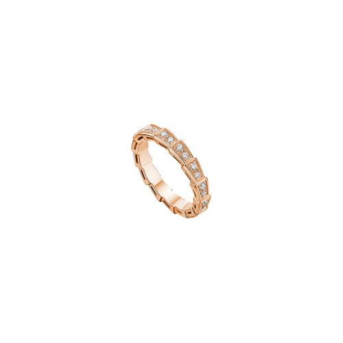 Accedi alla scheda di Bulgari ANELLO SERPENTI VIPER IN ORO ROSA CON PAV&Egrave; DI DIAMANTI - AN856980 - AN856980