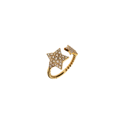 Accedi alla scheda di Bartorelli Italian Jewels ANELLO STELLE IN ORO ROSA E PAV&Egrave; DI DIAMANTI BIANCHI E DIAMANTI BROWN - VR26350DBDP