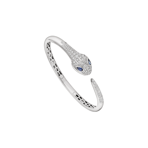 Accedi alla scheda di Bulgari BRACCIALE SERPENTI IN ORO BIANCO CON ZAFFIRI E PAV&Egrave; DI DIAMANTI - BR858110 - BR858110