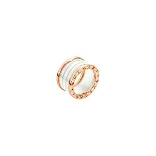 Accedi alla scheda di Bulgari ANELLO B.ZERO1 A QUATTRO FASCE IN ORO ROSA E CERAMICA BIANCA - AN855564 - AN855564