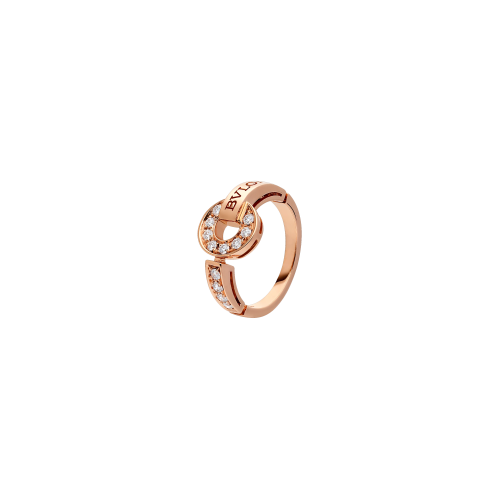 Accedi alla scheda di Bulgari ANELLO BVLGARI BVLGARI IN ORO ROSA CON PAV&Egrave; DI DIAMANTI - AN855854 - AN855854