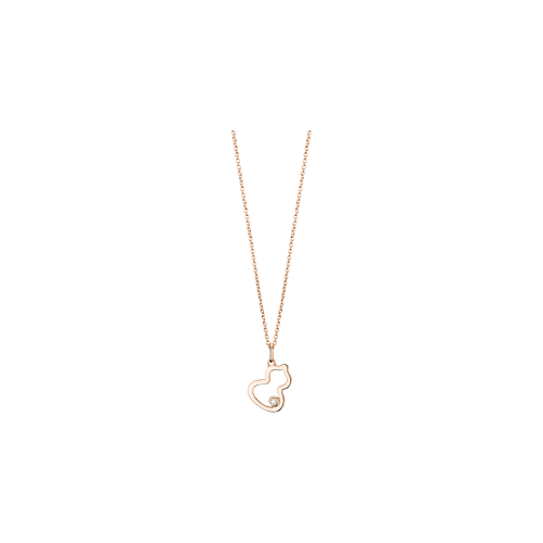 Accedi alla scheda di Qeelin COLLANA PETITE WULU IN ORO ROSA CON DIAMANTE - WU-NL0003A-RGD - WUNPT3ARGDI
