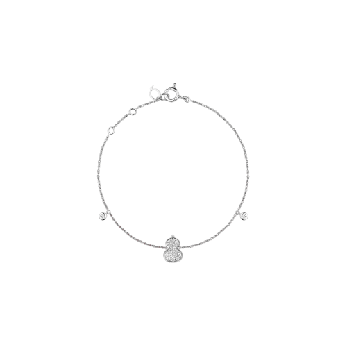 Accedi alla scheda di Qeelin BRACCIALE PETITE WULU IN ORO BIANCO CON PAV&Egrave; DI DIAMANTI -  WU-BR0009B-WGD - WUBPT9AWGDI