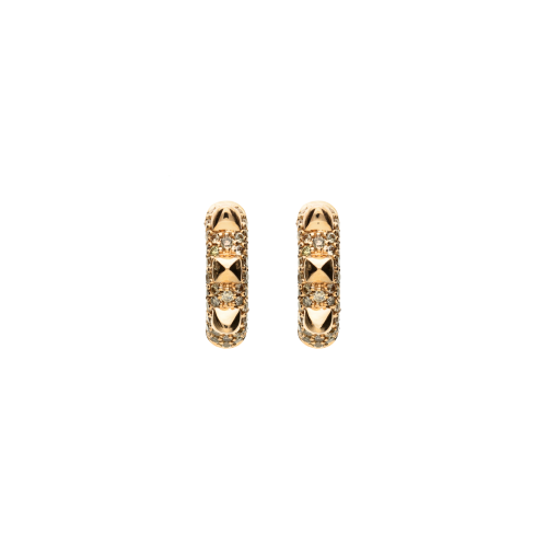 Accedi alla scheda di Bartorelli Italian Jewels ORECCHINI CERCHIETTO IN ORO ROSA PAVE' DIAMANTI BROWN - VE27577DBP