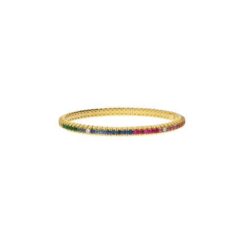 Accedi al prodotto correlato Bartorelli Italian Jewels BRACCIALE TENNIS IN ORO GIALLO CON ZAFFIRI MULTICOLOR E DIAMANTI BIANCHI - 64340