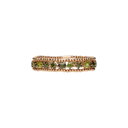 Accedi alla scheda di Bartorelli Italian Jewels BRACCIALE ELASTICO IN ARGENTO ROS&Eacute; CON TORMALINA VERDE - BRA2485-5