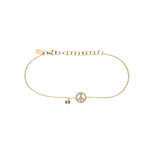 Accedi alla scheda di Bartorelli Italian Jewels Bracciale Pace in oro rosa e diamanti bianchi - BRL6017RB