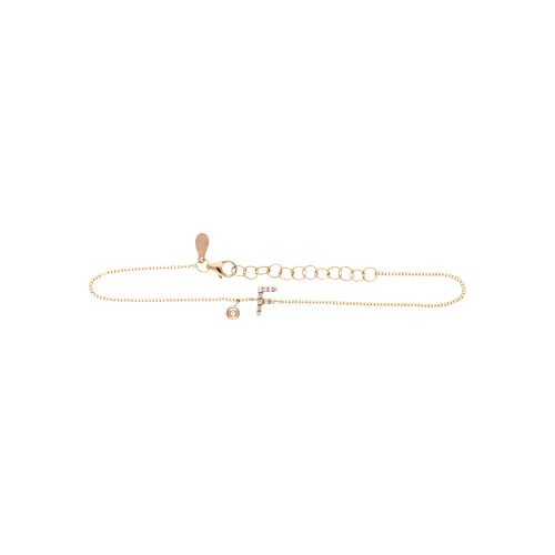 Accedi alla scheda di Bartorelli Italian Jewels Bracciale in oro rosa 18 carati e diamanti bianchi taglio brillante - BRL6041FRB