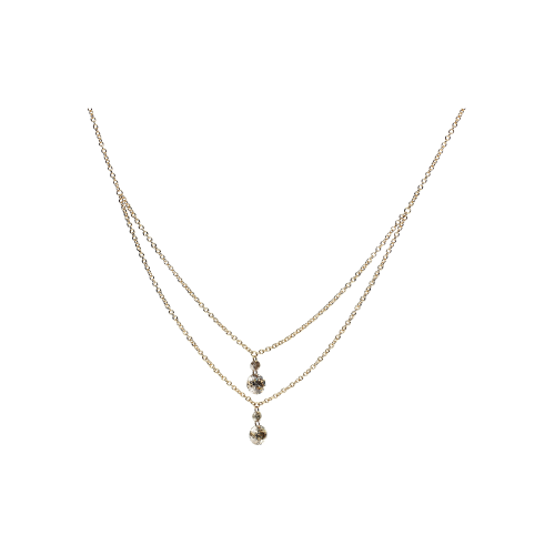 Accedi alla scheda di Bartorelli Italian Jewels COLLANA GIROCOLLO IN ORO ROSA A DUE FILI CON DIAMANTI BROWN - C058/19