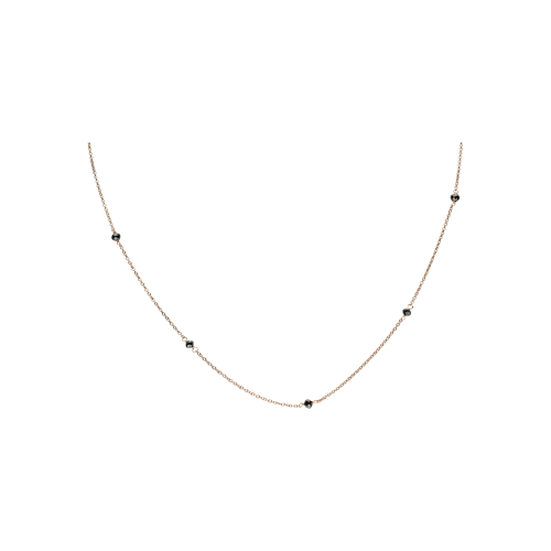 Accedi alla scheda di Bartorelli Italian Jewels COLLANA GIROCOLLO IN ORO ROSA CON DIAMANTI NERI - 0002099000R