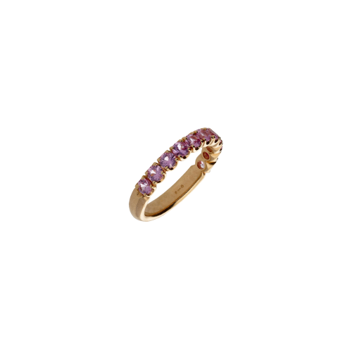 Accedi al prodotto correlato Bartorelli Italian Jewels ANELLO VERETTA A MEZZO GIRO IN ORO ROSA E ZAFFIRI ROSA - FA1116R009