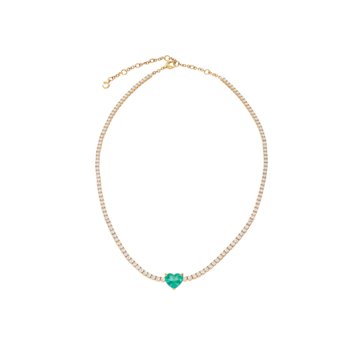 Accedi alla scheda di Bartorelli Italian Jewels GIROCOLLO TENNIS IN ORO ROSA CON SMERALDO E DIAMANTI BIANCHI - 171-2301