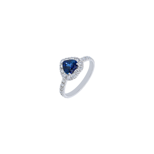 Accedi al prodotto correlato Bartorelli Italian Jewels ANELLO TIPO SOLITARIO IN ORO BIANCO, DIAMANTI BIANCHI E ZAFFIRO BLU NATURALE TAGLIO CUORE - VR250403DSBW