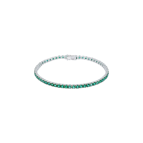 Accedi alla scheda di Bartorelli Italian Jewels BRACCIALE TENNIS IN ORO BIANCO E SMERALDI - 329-L1051-H