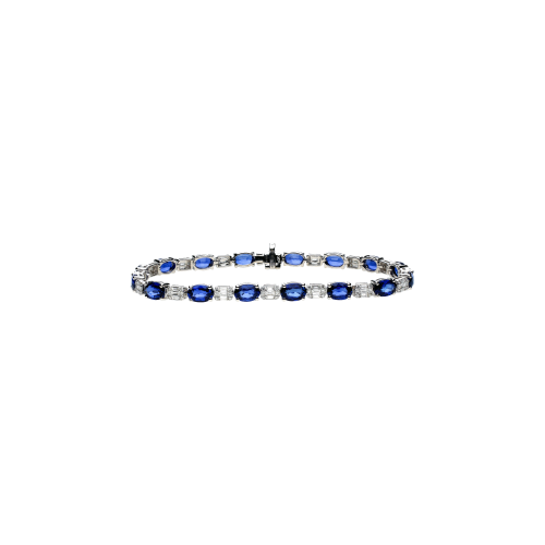 Accedi alla scheda di Bartorelli Italian Jewels BRACCIALE TENNIS IN ORO BIANCO CON FANTASIA DI DIAMANTI E ZAFFIRI BLU - 390-BA0516A-D-W