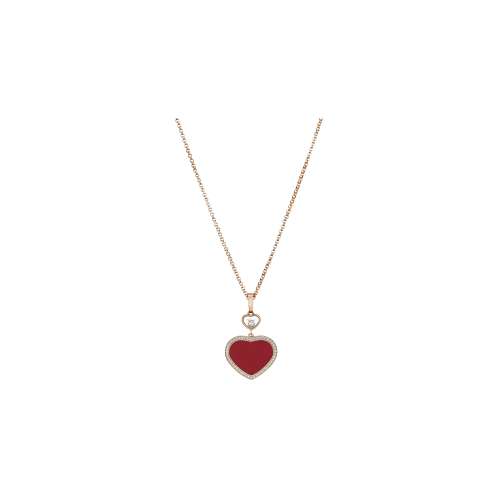 Accedi al prodotto correlato Chopard CHOPARD - HAPPY HEARTS - COLLANA IN ORO ROSA ETICO, DIAMANTE, PIETRA ROSSA - 79A074-5801 - 79A074