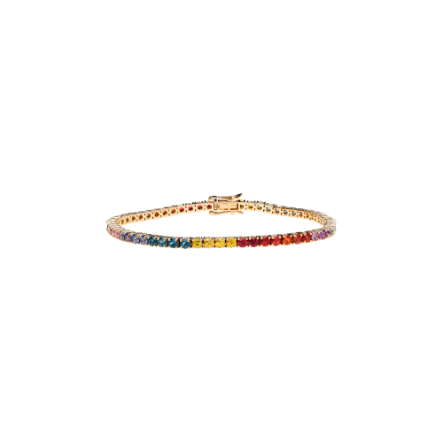 Accedi al prodotto correlato Bartorelli Italian Jewels BRACCIALE TENNIS IN ORO ROSA CON ZAFFIRI MULTICOLOR - AB2086/MCS
