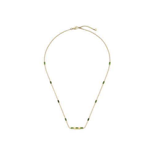 Accedi alla scheda di Gucci COLLANA LINK TO LOVE IN ORO GIALLO E TORMALINA VERDE - YBB702394002 - YBB702394002