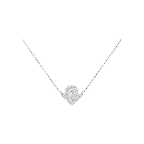 Accedi alla scheda di Chaumet CHAUMET - COLLANA JOS&Eacute;PHINE AIGRETTE IN ORO BIANCO CON DIAMANTI - 085143 - 085143