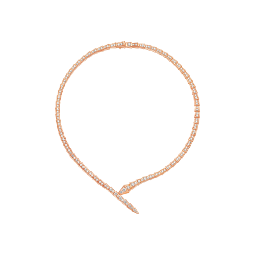 Accedi alla scheda di Bulgari COLLANA SERPENTI VIPER IN ORO ROSA FULL PAV&Egrave; DI DIAMANTI - CL859328 - CL859328