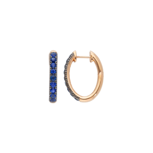 Accedi al prodotto correlato Bartorelli Italian Jewels ORECCHINI CERCHIO OVALE IN ORO ROSA E ZAFFIRI BLU - VE28786SBPS
