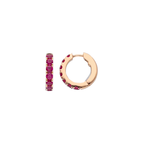 Accedi al prodotto correlato Bartorelli Italian Jewels ORECCHINI CERCHIETTO IN ORO ROSA E RUBINI - VE28699RUPS