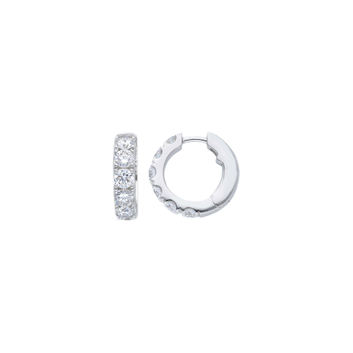 Accedi alla scheda di Bartorelli Italian Jewels ORECCHINI A CERCHIO PICCOLO IN ORO BIANCO  E DIAMANTI - 254589BD