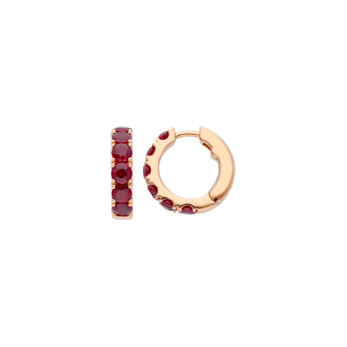 Accedi alla scheda di Bartorelli Italian Jewels ORECCHINI CERCHIETTO IN ORO ROSA E RUBINI - VE28698RUPS