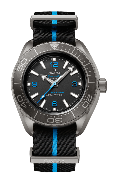 Accedi al prodotto correlato Omega SEAMASTER PLANET OCEAN 6000M 45,5 MM, TITANIO SU NATO - 215.92.46.21.01.001
