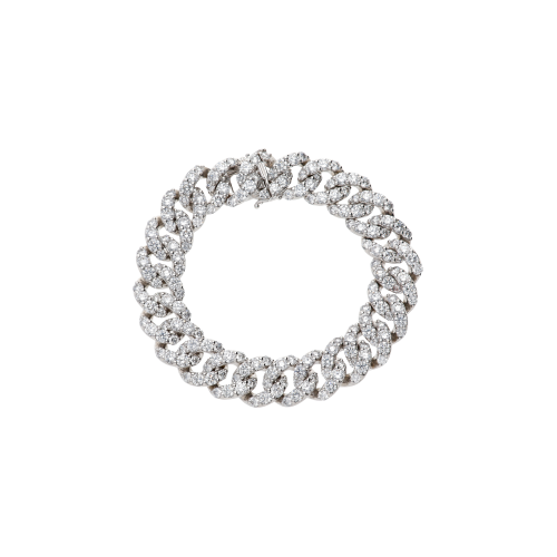 Accedi al prodotto correlato Bartorelli Italian Jewels BRACCIALE GROUMETTE IN ORO BIANCO FULL PAV&Eacute; DI DIAMANTI - 117-B152