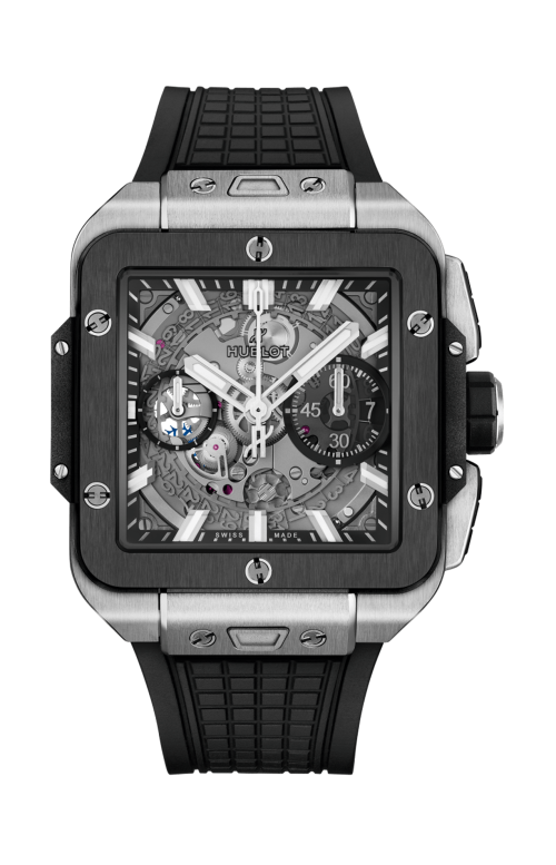 Accedi alla scheda di Hublot SQUARE BANG UNICO TITANIUM CERAMIC 42 MM - 821.NM.0170.RX