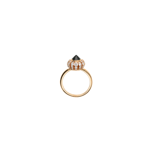 Accedi al prodotto correlato Bartorelli Italian Jewels ANELLO CORONA IN ORO ROSA CON  DIAMANTI  E ONICE - VR28848DOXP