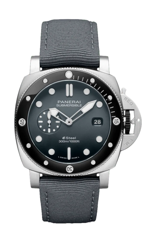 Accedi alla scheda di Panerai SUBMERSIBLE QUARANTAQUATTRO ESTEEL&trade; GRIGIO ROCCIA - PAM01288