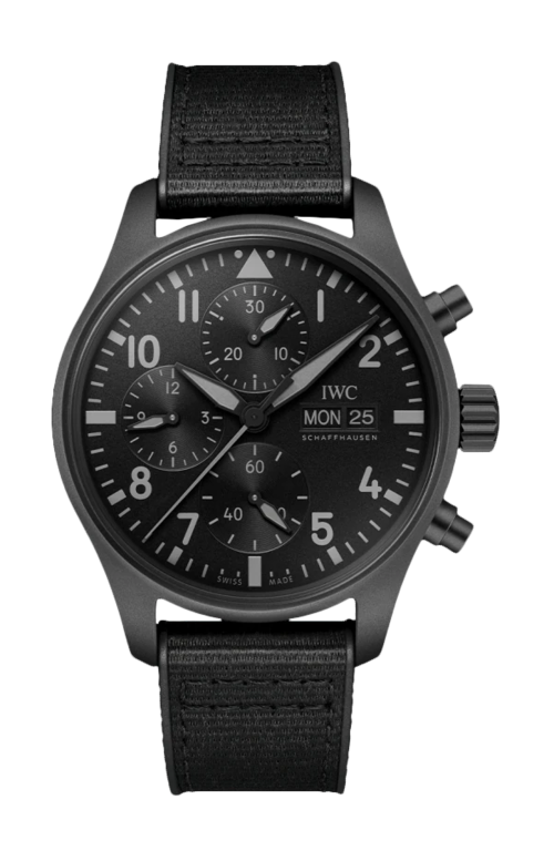 Accedi al prodotto correlato Iwc Schaffhausen PILOT&rsquo;S WATCH CHRONOGRAPH 41 TOP GUN CERATANIUM&reg; - IW388106