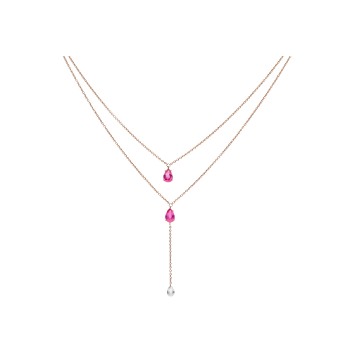 Accedi al prodotto correlato Bartorelli Italian Jewels GIROCOLLO DOPPIA CATENA IN ORO ROSA , ZAFFIRI ROSA E DIAMANTE - C069/20-ZR