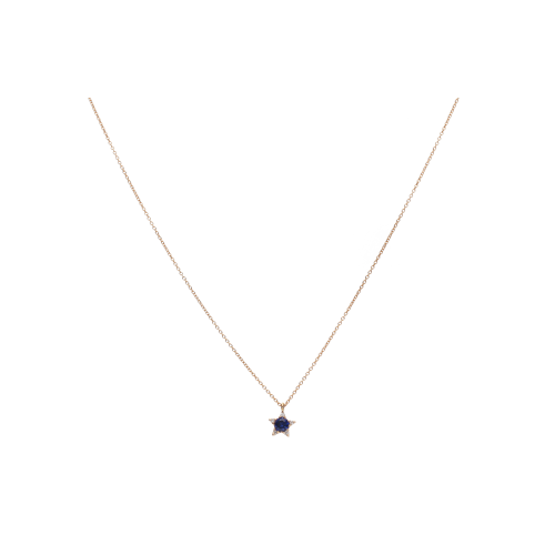 Accedi alla scheda di Bartorelli Italian Jewels COLLANA IN ORO ROSA CON STELLA PENDENTE IN ZAFFIRO BLUE E DIAMANTI - C078/2-ZB