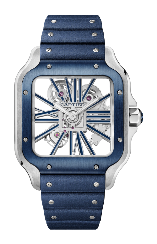 Accedi alla scheda di Cartier SANTOS DE CARTIER, MODELLO GRANDE, SCHELETRATO, ACCIAIO, MANUALE - WHSA0026