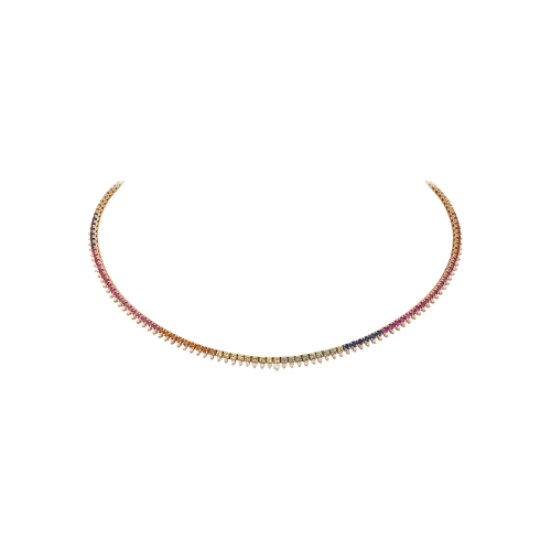 Accedi al prodotto correlato Bartorelli Italian Jewels GIROCOLLO TENNIS IN ORO ROSA CON ZAFFIRI MULTICOLOR E DIAMANTI BIANCHI - AN2152/MCS