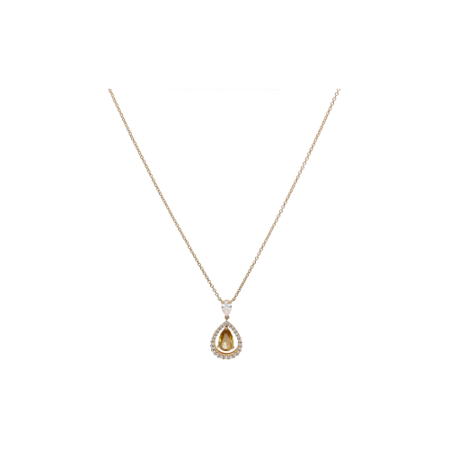 Accedi alla scheda di Bartorelli Italian Jewels COLLANA IN ORO ROSA CON DIAMANTE FANCY YELLOW E DIAMANTI BIANCHI - VNH01874DDYP