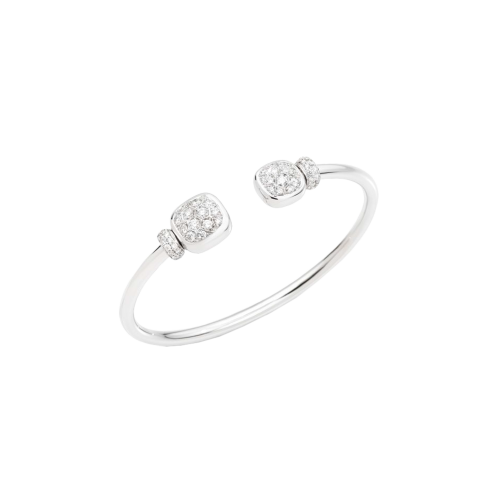 Accedi al prodotto correlato Pomellato BRACCIALE NUDO IN ORO BIANCO RODIATO CON DIAMANTI E  TOPAZI BIANCHI - PBC2027O2WHRDB0TB - PBC2027O2WHRDB0TB