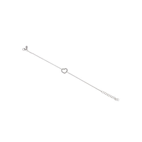 Accedi alla scheda di Bartorelli Italian Jewels BRACCIALE IN ORO BIANCO CON CUORE SILHOUETTE IN DIAMANTI - FB1419B001