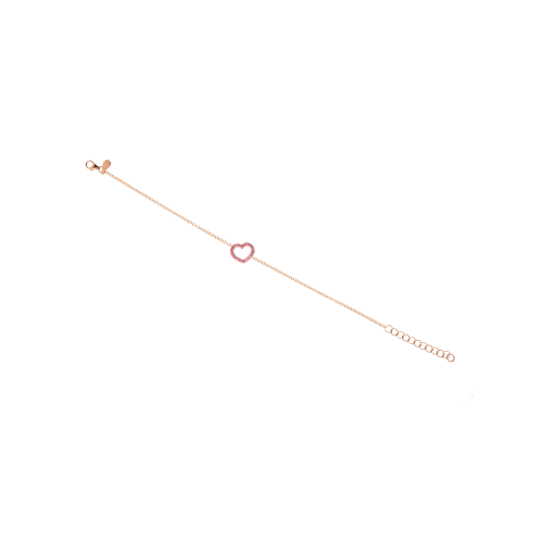 Accedi alla scheda di Bartorelli Italian Jewels BRACCIALE IN ORO ROSA CON CUORE SILHOUETTE IN ZAFFIRI ROSA - FB1419R009N