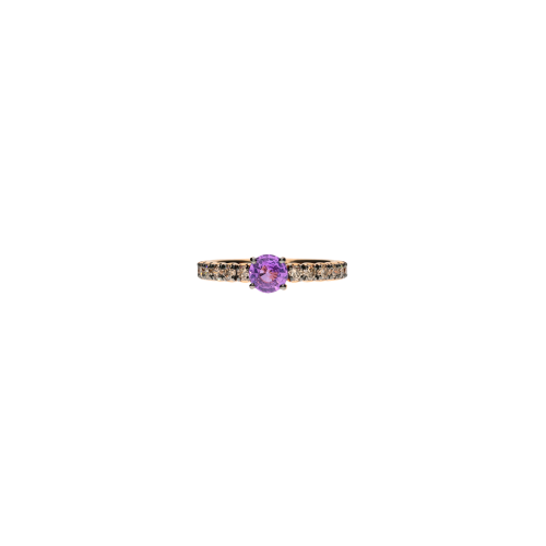 Accedi al prodotto correlato Bartorelli Italian Jewels ANELLO IN ORO ROSA CON ZAFFIRO VIOLA  E DIAMANTI BROWN - FA1142R011002N