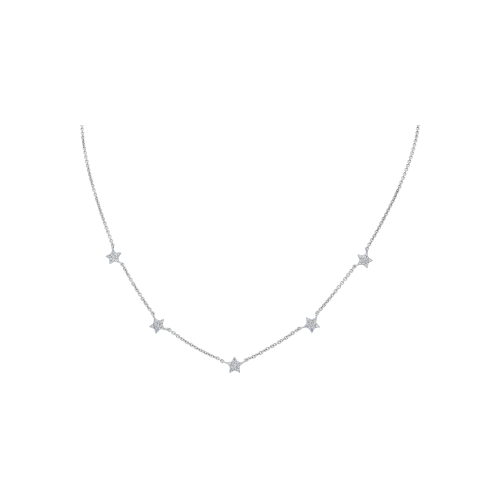 Accedi alla scheda di Bartorelli Italian Jewels COLLANA GIROCOLLO STELLE IN ORO BIANCO E DIAMANTI - C054/3OB