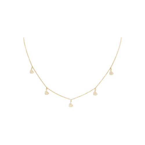 Accedi alla scheda di Bartorelli Italian Jewels GIROCOLLO IN ORO ROSA CON PENDENTI CUORI IN PAV&Eacute; DI DIAMANTI - C054/4-C4