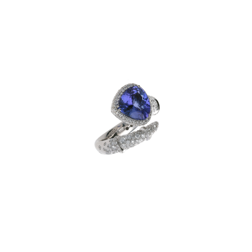 Accedi alla scheda di Bartorelli Italian Jewels ANELLO IN ORO BIANCO CON TANZANITE CUORE E PAVE' DI DIAMANTI - PU4800A